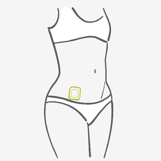 Placement du patch contraceptif